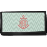 Chevron & Anchor Canvas Checkbook Cover (Personalized)