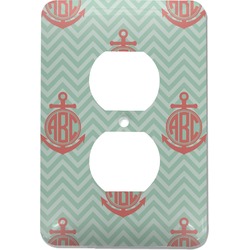 Chevron & Anchor Electric Outlet Plate (Personalized)
