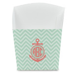 Chevron & Anchor French Fry Favor Boxes (Personalized)