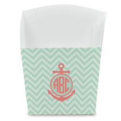 Chevron & Anchor French Fry Favor Boxes (Personalized)