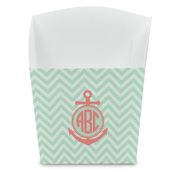 Custom Chevron & Anchor French Fry Favor Boxes (Personalized)