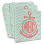 Chevron & Anchor 3 Ring Binder - Full Wrap (Personalized)