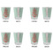 Chevron & Anchor Glass Shot Glass - Standard - Set of 4 - APPROVAL