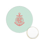 Chevron & Anchor Printed Cookie Topper - 1.25" (Personalized)