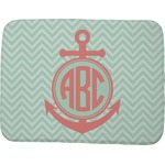 Chevron & Anchor Memory Foam Bath Mat - 48"x36" (Personalized)