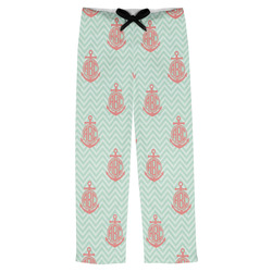 Chevron & Anchor Mens Pajama Pants - XS (Personalized)