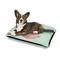 Chevron & Anchor Outdoor Dog Beds - Medium - IN CONTEXT