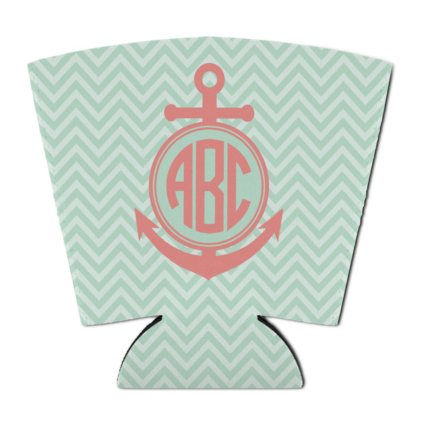 Custom Chevron & Anchor Party Cup Sleeve - with Bottom (Personalized)