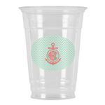 Chevron & Anchor Party Cups - 16oz (Personalized)