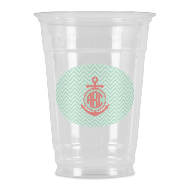 Custom Chevron & Anchor Party Cups - 16oz (Personalized)