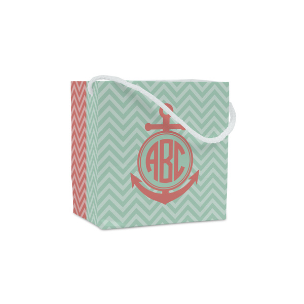 Custom Chevron & Anchor Party Favor Gift Bags - Gloss (Personalized)