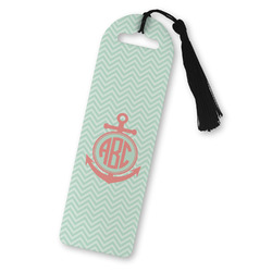 Chevron & Anchor Plastic Bookmark (Personalized)