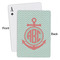 Chevron & Anchor Playing Cards - Approval