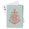 Chevron & Anchor Playing Cards - Front View