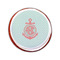 Chevron & Anchor Printed Icing Circle - Small - On Cookie