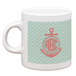 Chevron & Anchor Espresso Cup (Personalized)