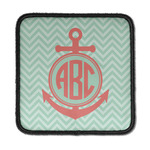 Chevron & Anchor Iron On Square Patch w/ Monogram