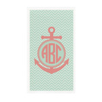 Chevron & Anchor Guest Paper Towels - Full Color - Standard (Personalized)