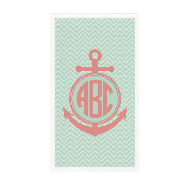 Custom Chevron & Anchor Guest Paper Towels - Full Color - Standard (Personalized)