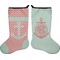 Chevron & Anchor Stocking - Double-Sided - Approval