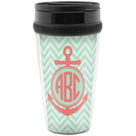 Chevron & Anchor Acrylic Travel Mug without Handle (Personalized)