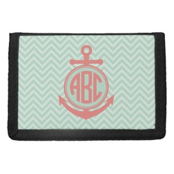 Chevron & Anchor Trifold Wallet (Personalized)