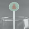 Chevron & Anchor White Plastic 5.5" Stir Stick - Round - Main