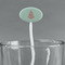 Chevron & Anchor White Plastic 7" Stir Stick - Oval - Main