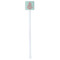 Chevron & Anchor White Plastic Stir Stick - Double Sided - Square - Single Stick