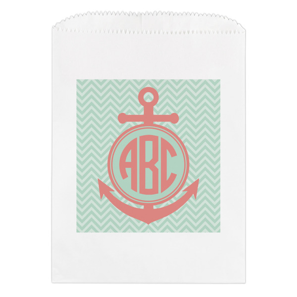 Custom Chevron & Anchor Treat Bag (Personalized)