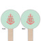 Chevron & Anchor Wooden 6" Food Pick - Round - Double Sided - Front & Back