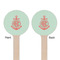 Chevron & Anchor Wooden 6" Stir Stick - Round - Double Sided - Front & Back