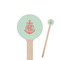 Chevron & Anchor Wooden 7.5" Stir Stick - Round - Closeup