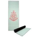 Chevron & Anchor Yoga Mat (Personalized)