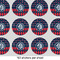 Anchors & Argyle 1" Multipurpose Round Labels - Sheet