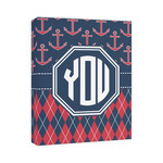 Anchors & Argyle Canvas Print (Personalized)