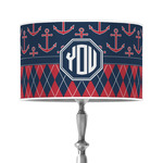 Anchors & Argyle 12" Drum Lamp Shade - Poly-film (Personalized)