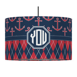 Anchors & Argyle 12" Drum Pendant Lamp - Fabric (Personalized)