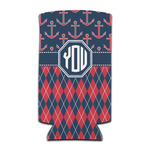 Anchors & Argyle Can Cooler (tall 12 oz) (Personalized)