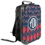 Anchors & Argyle Kids Hard Shell Backpack (Personalized)