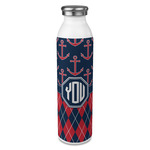 Anchors & Argyle 20oz Stainless Steel Water Bottle - Full Print (Personalized)