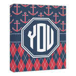 Anchors & Argyle Canvas Print - 20x24 (Personalized)