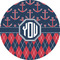 Anchors & Argyle 5" Multipurpose Round Label - Single Sticker