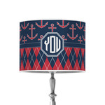 Anchors & Argyle 8" Drum Lamp Shade - Poly-film (Personalized)