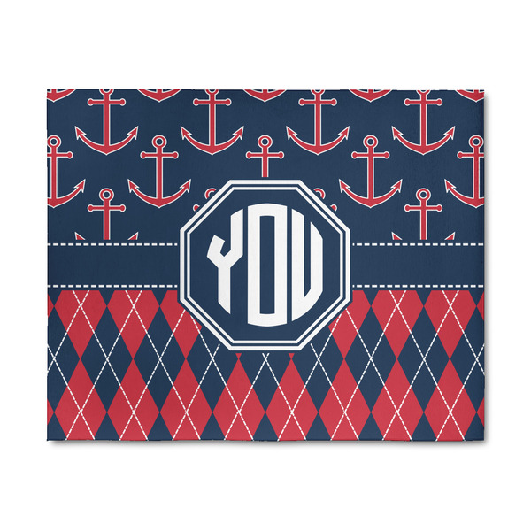 Custom Anchors & Argyle 8' x 10' Patio Rug (Personalized)