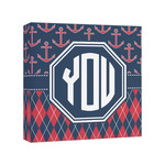 Anchors & Argyle Canvas Print - 8x8 (Personalized)