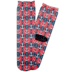 Anchors & Argyle Adult Crew Socks