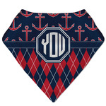 Anchors & Argyle Bandana Bib (Personalized)