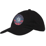 Anchors & Argyle Baseball Cap - Black (Personalized)