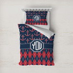 Anchors & Argyle Duvet Cover Set - Twin (Personalized)